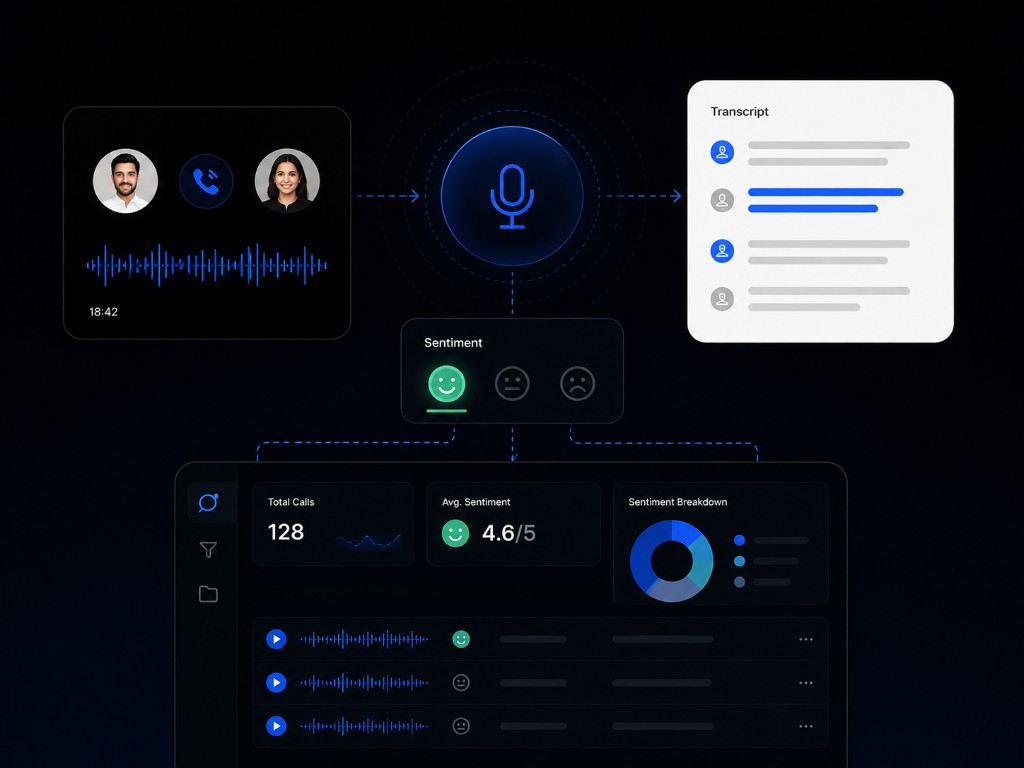 Call summary and follow-up notes dashboard